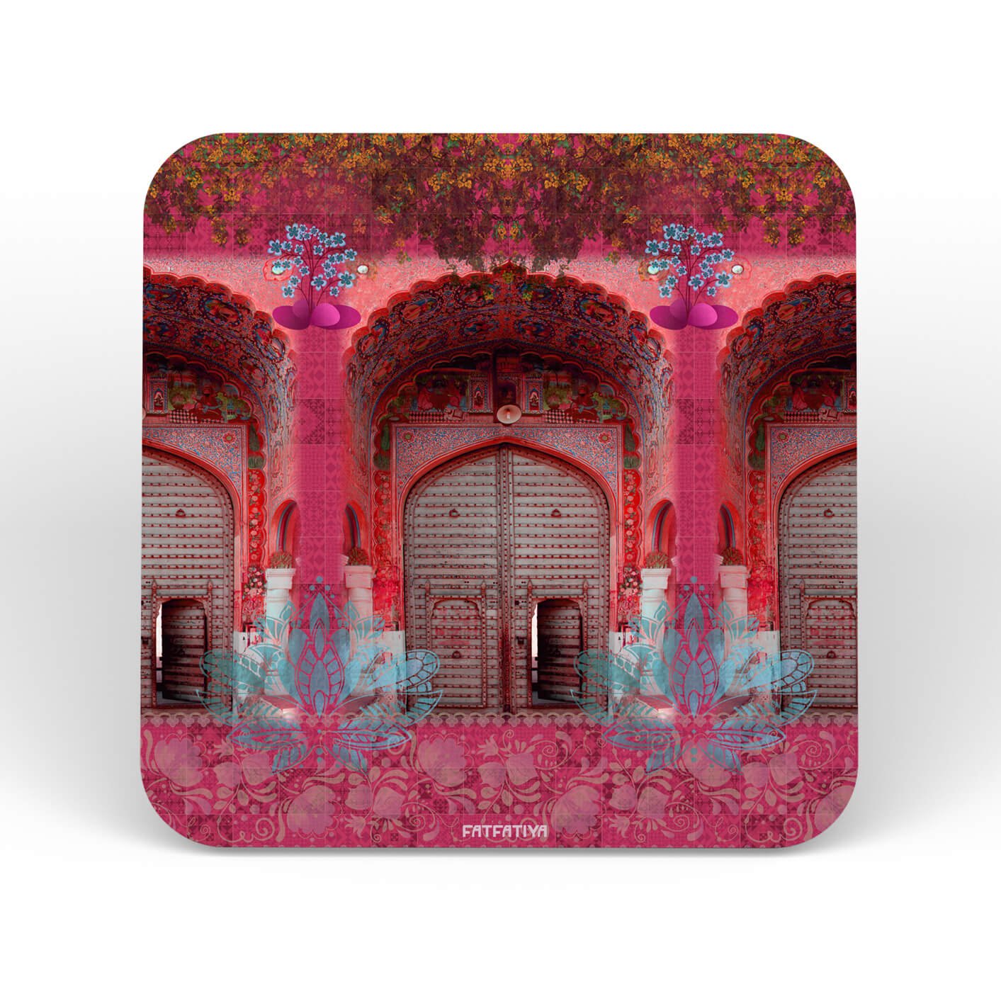 Flower on the Fort Table Coasters Set of 6