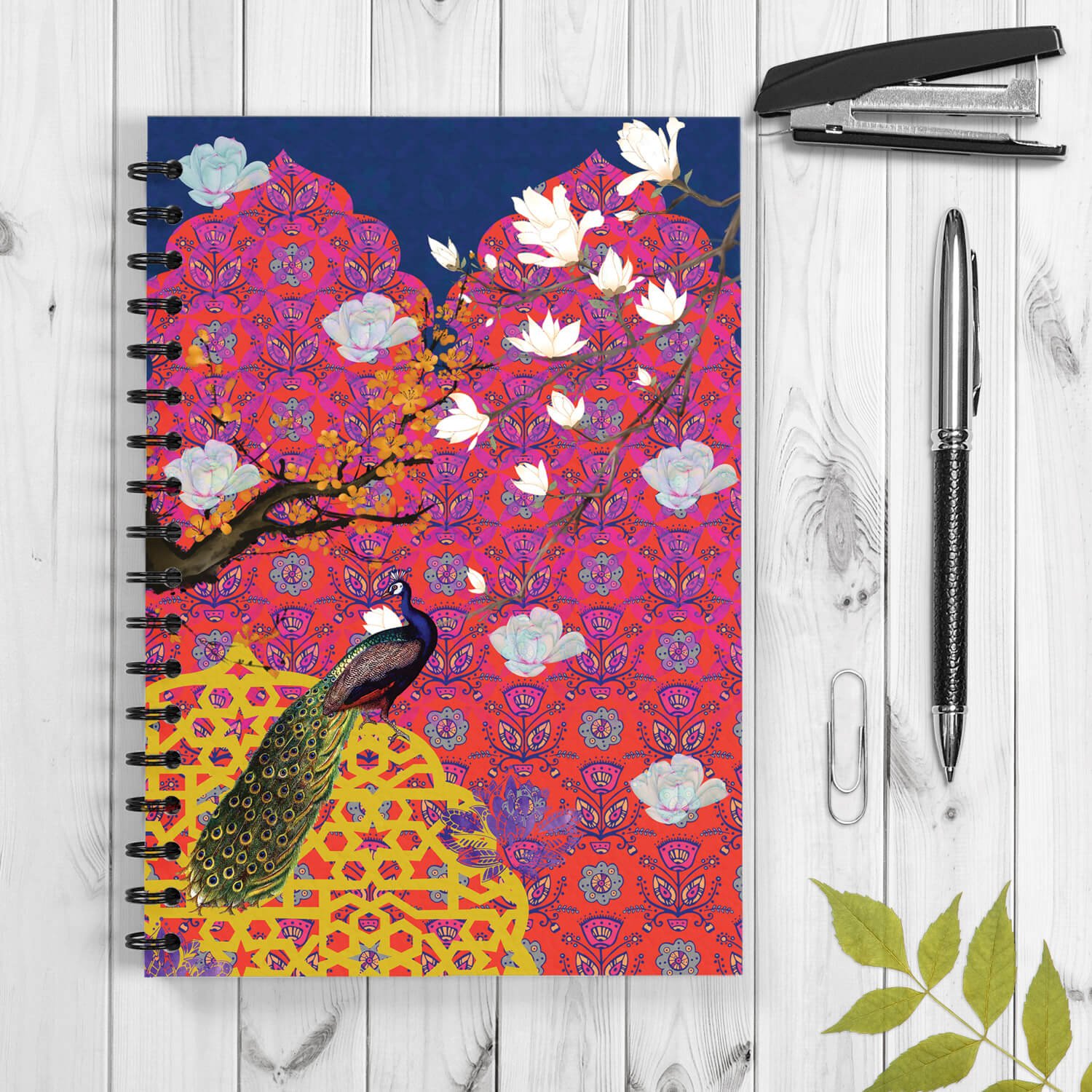 Peacock in Palace Wiro Designer Notebook